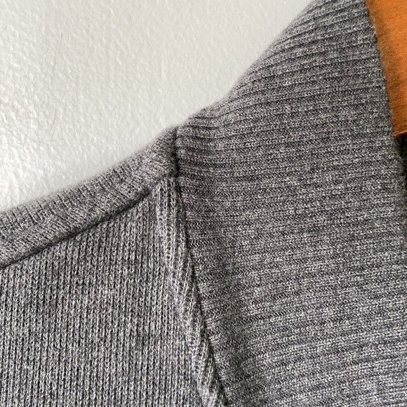 Land's End Button Front Sweater Cardigan Jacket Heavy Stretch Jersey Knit Cotton - Picture 6 of 16